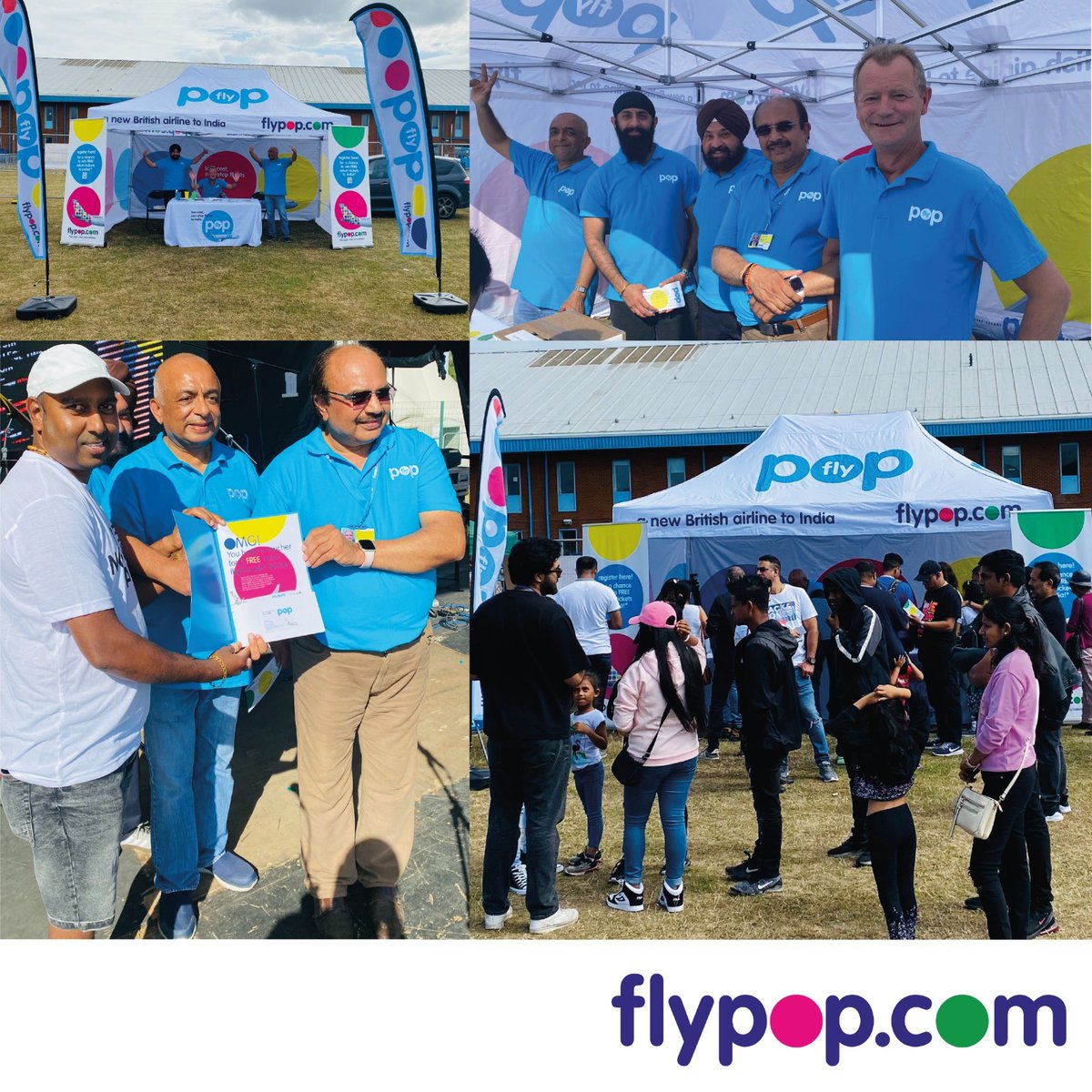 _flyPOP's tweet photo. flypop team had an amazing day at the Goan Festival, congratulations to the 3 lucky winners on winning free tickets to India in our free draw.
#flypop #india #aviation https://t.co/DtVYEH1I6N