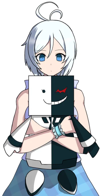 最近遊んでるダンロンパロお絵かきでモノクマを白組化したらどうなるかのテスト。(ご協力シロちゃん)ふとましいとうふになった・・・あと予想以上にモノクマが似合う。 
