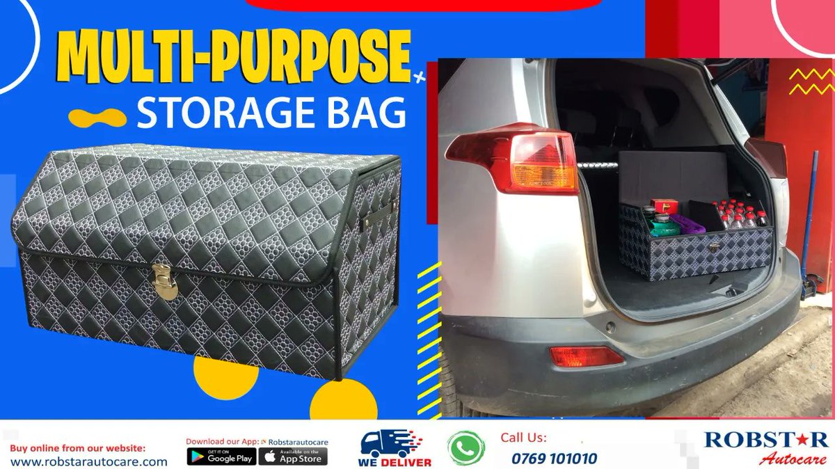 RobstarAutocare's tweet image. Being organized is a virtue...get your car #bootorganizer today,  we deliver country wide..also order for your #seatorganizer