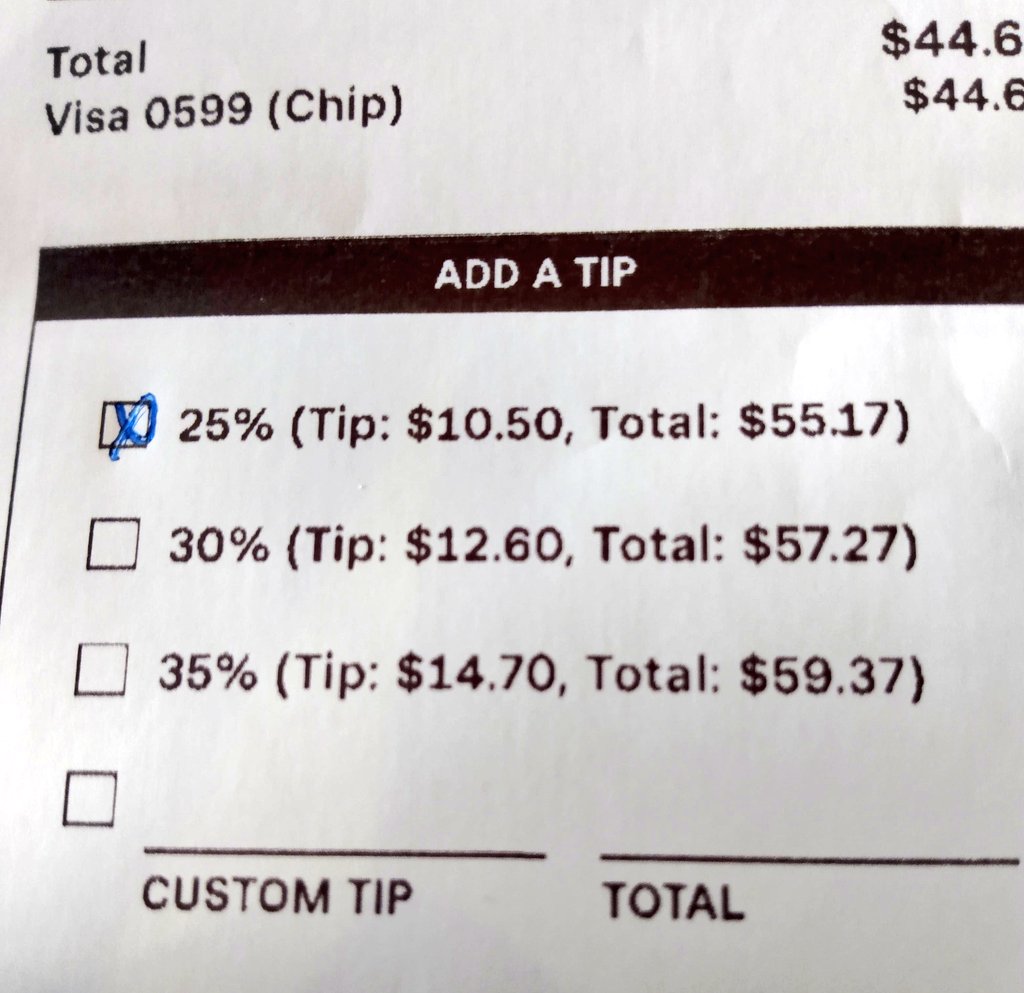 Has anybody else noticed tipflation?