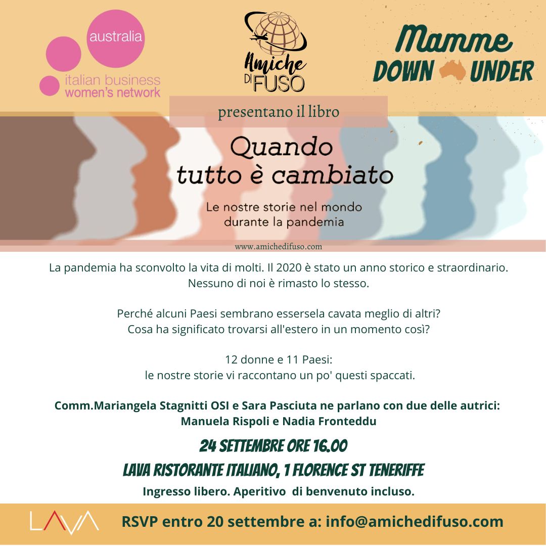 BusinessItalian's tweet photo. Very excited to be supporting &amp; #organising the Brisbane book launch of "Quando tutto e' cambiato" @BusinessItalian @mammedownunder @amichedifuso #inspireempowerconnect #italianiallestero #pastpresentfuture #tellyourstory https://t.co/r4336rDATf