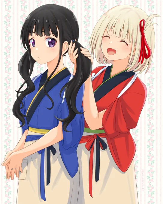 話題のリコリコを見た。バディものは良い物ですねぇ命大事に貫いて欲しい。#リコリコ #リコリス・リコイル 