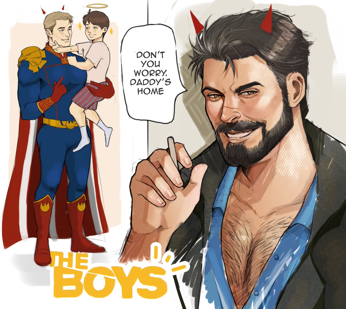 Toxic dads. 

#theboys #theboysfanart #billbutcher #homelander #butchlander