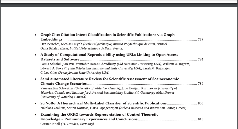 Angelo A. Salatino (@angelosalatino.bsky.social) (@angelosalatino) on Twitter photo NOW ONLINE: #SCIK2022 proceedings: dl.acm.org/doi/proceedingโฆ <a href="/scik_workshop/">Sci-K @ ISWC2025</a>
Enjoy!
cc <a href="/andremanno/">Andrea Mannocci @andremanno@mas.to</a> <a href="/vergoulis/">Thanasis Vergoulis</a> <a href="/paolomanghi/">Paolo Manghi</a> <a href="/FraOsborne/">Francesco Osborne</a> <a href="/dsachar/">dsachar</a> NOW ONLINE: #SCIK2022 proceedings: dl.acm.org/doi/proceedingโฆ <a href="/scik_workshop/">Sci-K @ ISWC2025</a>
Enjoy!
cc <a href="/andremanno/">Andrea Mannocci @andremanno@mas.to</a> <a href="/vergoulis/">Thanasis Vergoulis</a> <a href="/paolomanghi/">Paolo Manghi</a> <a href="/FraOsborne/">Francesco Osborne</a> <a href="/dsachar/">dsachar</a>