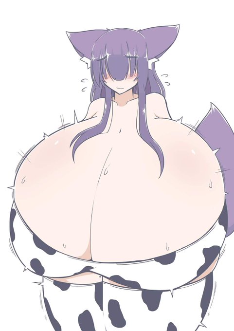 膨らむ牛柄ビキニおきつねさん🦊💦 