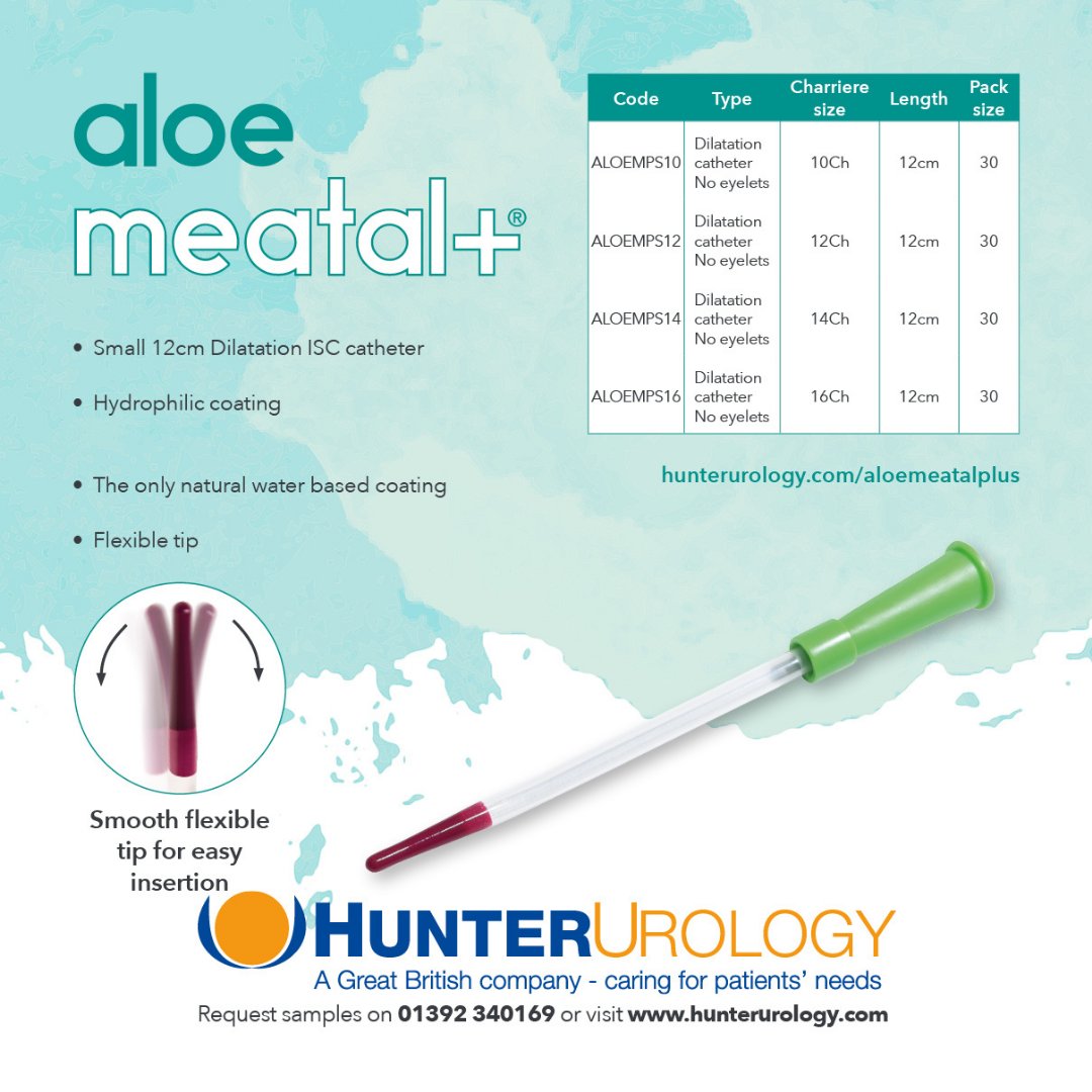 HunterUrology's tweet photo. ⚠️ Product Highlight ⚠️

Aloe Meatal Plus is a hydrophilic dilation #catheter for people living with, or at risk of, urethral strictures 🫶
 
A urinary stricture is a narrowing of the urethra as a result of sustained injection or injury. 
 
Free Sample: https://t.co/OSUH3UHjau https://t.co/0LurV6dMQ2