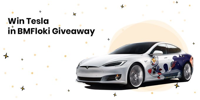 cryptosamem's tweet image. You can win a Tesla! 🤩 BMFloki will arrange a Tesla giveaway when we reach 100,000 holders. ✅ Follow our socials to stay tuned and get your Tesla! #BMFloki #Tesla #rewards #memecoin #crypto #BSC #BMFlokiArmy