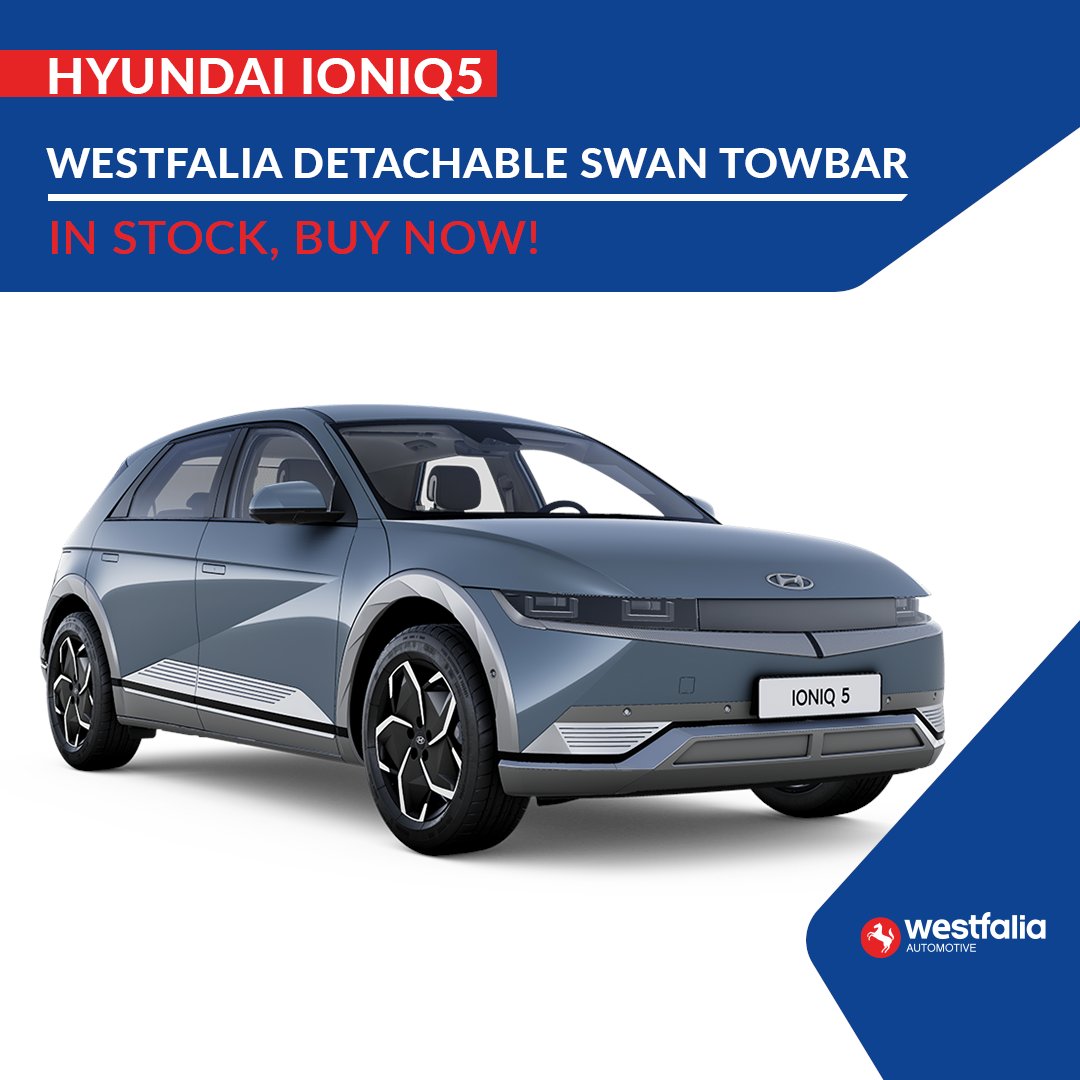 Newly Developed #Towbar for HYUNDAI IONIQ 5 2021-   🥳
 
Available as Detachable Swan Neck from Westfalia-Automotive.

Book your fitting here: witter-towbars.co.uk/towbars/hyunda…

Available Part Numbers:
✅346 175 600001
🔥Fast UK Next Day Delivery

#hyundai #camping #caravan #hyundailife