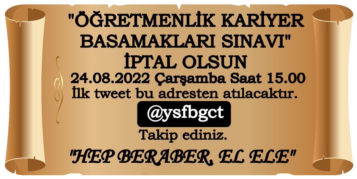 15 dakika sonra ❗️
açılacak yeni tagte
Tek ses tek yürek olalım lütfen arkadaşlar, bölündükçe eriyoruz 
Önümüzdeki süreçte çok daha güçlü olmamız gerekiyor lütfen takipte kalın <a href="/ysfbgct/">YUSUF BAĞCI</a> tüm arkadaşlara haber verin twitter hesabı olmayan arkadaşlara yeni hesaplar açtırın <a href="/71Altay/">Altay Yollarda</a>