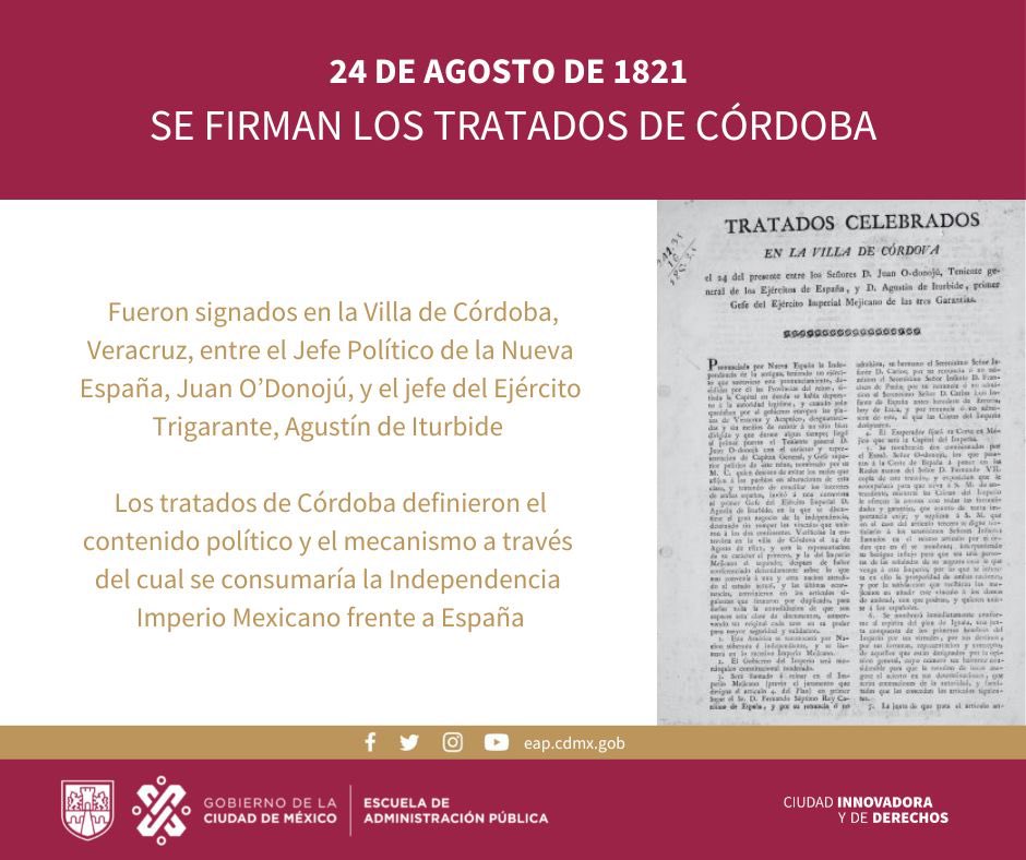 #Efeméride

Se componen de diecisiete artículos que representan una extensión de lo propuesto por Iturbide en el Plan de Iguala. En ellos se reconoció la Independencia de México, bajo la condición de que fuera gobernado por un miembro de la familia real española.