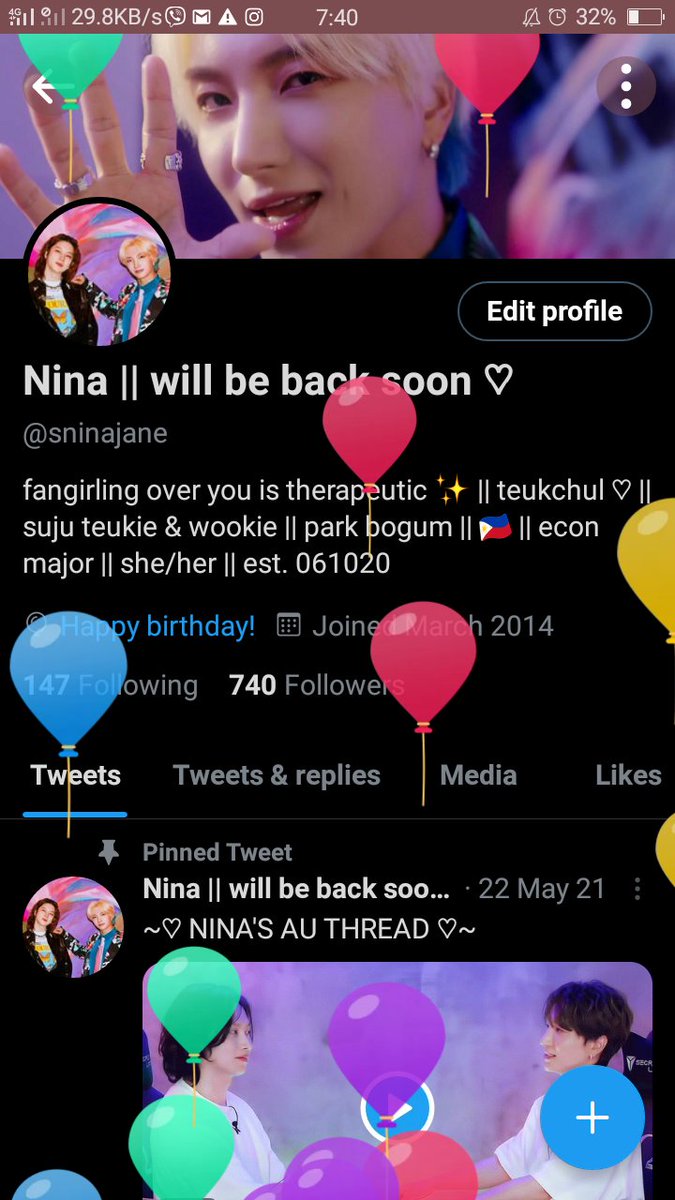 sninajane's tweet photo. Happy Birthday to us, Yesung ♡
maybe next year lets celebrate our birthday together through a CSE? *ehem @/SJeventsph ehem*
#HappyYesungDay #NinaDay 💙 https://t.co/CYPdp1xuO2