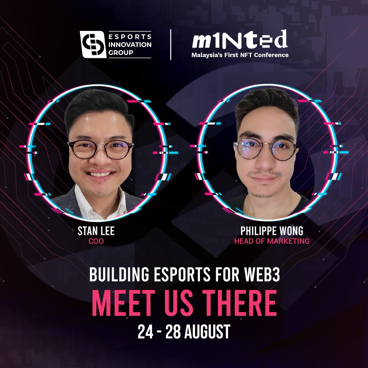 We're out and about this week! Aside from Gamescom in Cologne, we will be at <a href="/M1nted/">Minted Marketing</a> Malaysia's first #nft Conference! Looking forward to meeting &amp; connecting with fellow builders.

Website: esportsinnovation.group

#esports #esportstechnology #web3 #blockchain