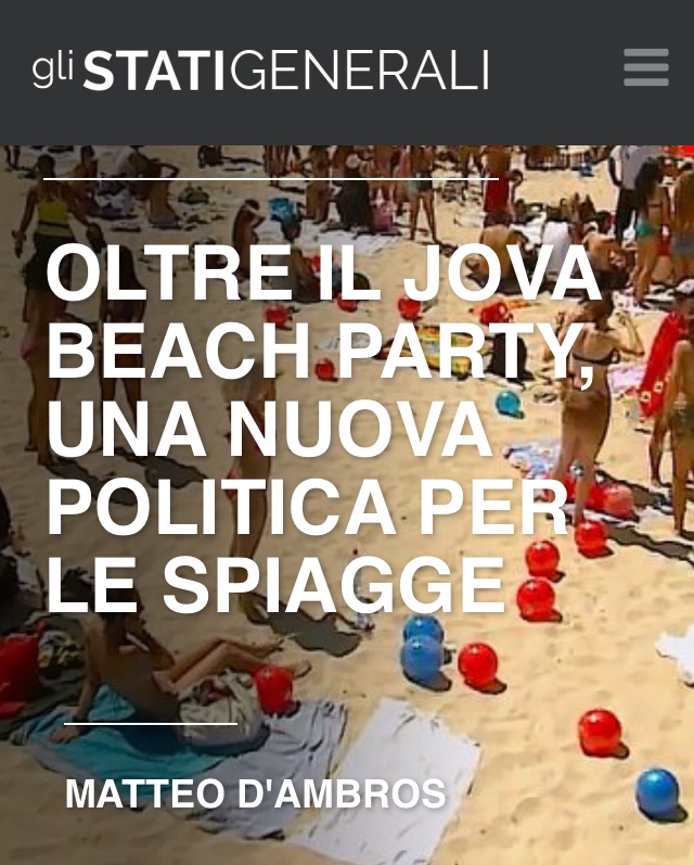 matteodambros's tweet photo. #spiagge oltre il #JBP è necessario ribaltare il ragionamento e riposizionarsi per portare l'attenzione sulle parti in causa. Un mio articolo per @stati_generali https://t.co/3Ll7uS9t6Q https://t.co/qclof8sYty