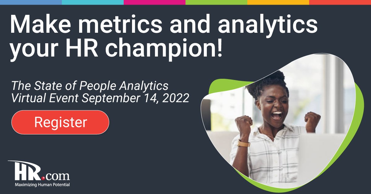 HRdotcom's tweet photo. How can you integrate analytics into the most functional areas in HR? 🤔 Join us Sept. 14th for this #HRvirtualevent, The State of #PeopleAnalytics, to learn fundamental #HRanalytics strategies to help you manage your workforce today and in the future. https://t.co/I7a43DVvSq https://t.co/ovrBVXMewM