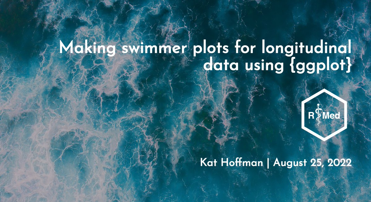 Kat Hoffman (@kat_hoffman_) on Twitter photo Looking forward to hearing others' talks and doing a swimmer plot walkthrough at <a href="/r_medicine/">R Medicine</a> tomorrow!
Conference is virtual, registration cost is low ($25/academic, $10/student), and it's not too late to sign up. Full schedule here: events.linuxfoundation.org/r-medicine/pro… Looking forward to hearing others' talks and doing a swimmer plot walkthrough at <a href="/r_medicine/">R Medicine</a> tomorrow!
Conference is virtual, registration cost is low ($25/academic, $10/student), and it's not too late to sign up. Full schedule here: events.linuxfoundation.org/r-medicine/pro…