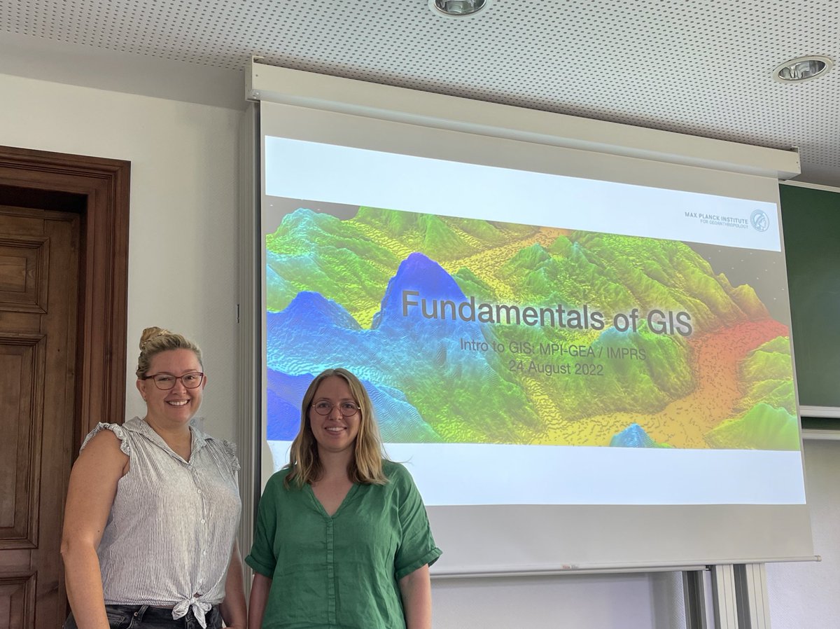 ayushi_nayak's tweet photo. We’re kicking off day 1 of our @ImprsShh GIS Course at @MPI_SHH with a lecture by @deaegypt and @_AmyHatton_ 🗺 https://t.co/jojyJDqsay