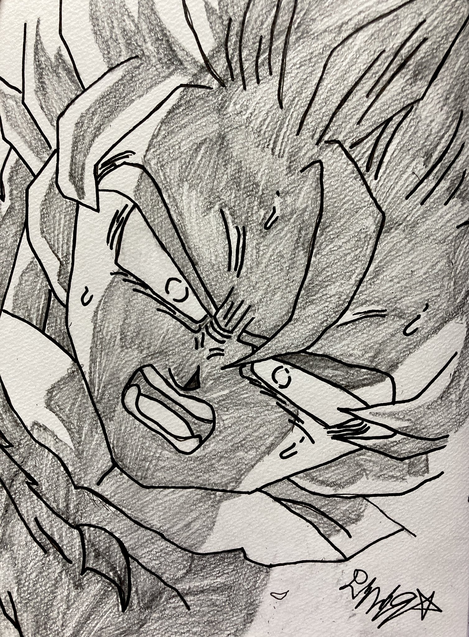 ドラゴンボール ベジータ スケッチ 魔人ベジータ🎨 #ドラゴンボールz #ドラゴンボール #魔人