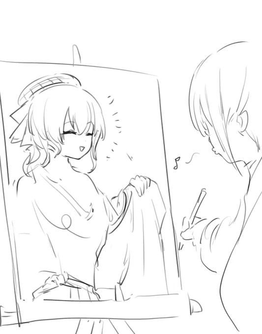 意外とセクシーな絵を描くのが好きなスバル 
