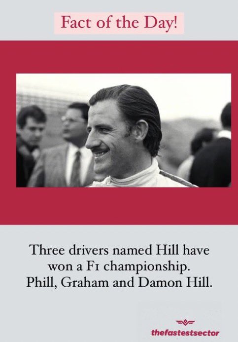 _TFSofficial's tweet photo. It’s back! Fact of the day 🏎

#factoftheday #f1 #formula1 #f1fact #Hill #WDC https://t.co/E7CL6530Y4