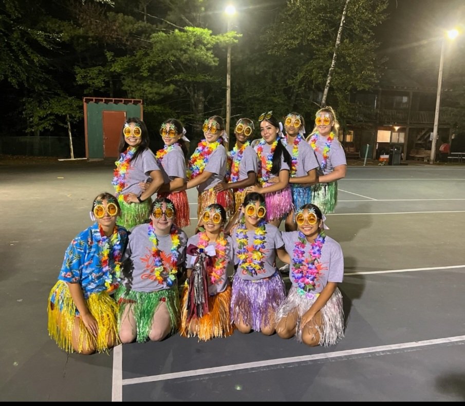 CPHS_Athletics's tweet photo. #CPHSCheer enjoying Spirit Night at camp! #GoRedRaiders! https://t.co/QNcxc4YjWF