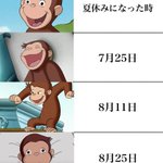 むしろ共感しかない!おさるのジョージで夏休みのテンションを再現してみた!