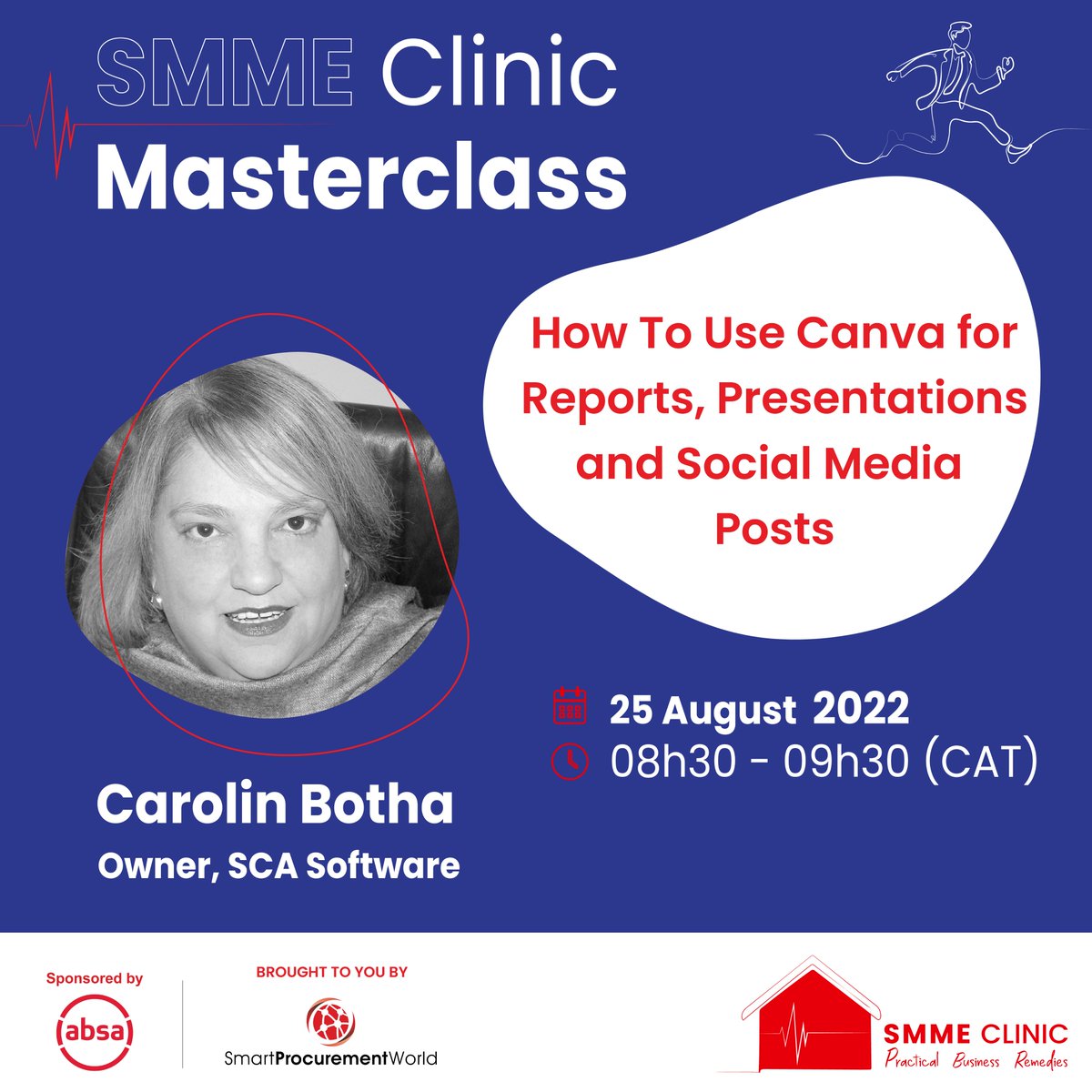 NYDARSA's tweet photo. Calling all SMMEs to join an Absa virtual masterclass where you will learn all about Canva which is an online graphic tool. Spark your creativity through the thousands of design options available on the platform... https://t.co/MaMbv0lSYw