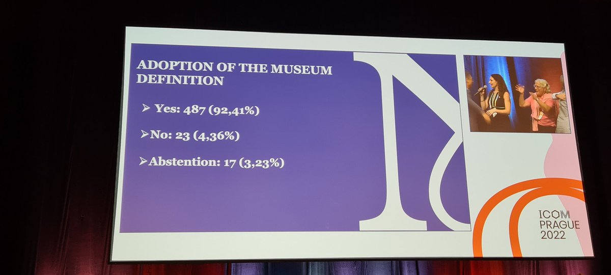 Finally <a href="/IcomOfficiel/">International Council of Museums (ICOM)</a> approved (at #ICOMPrague2022 its new museum definition after 7 years of debate, controversies and resignations. Let's now address and work on crucial issues museums are facing...