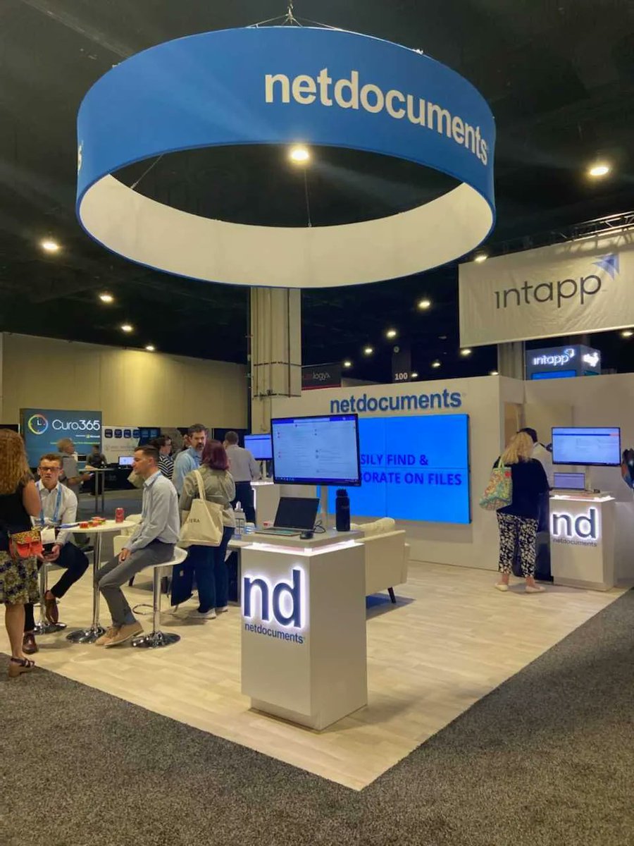 netdocuments's tweet photo. Had a chance to see #PatternBuilder for #automation, ChatLink for Teams, NetKnowledge for enterprise search, or other innovations that can help solve your firm’s unique document and content challenges? Come see us at #ILTACON22 booth 201! https://t.co/rv6zn1jcNf