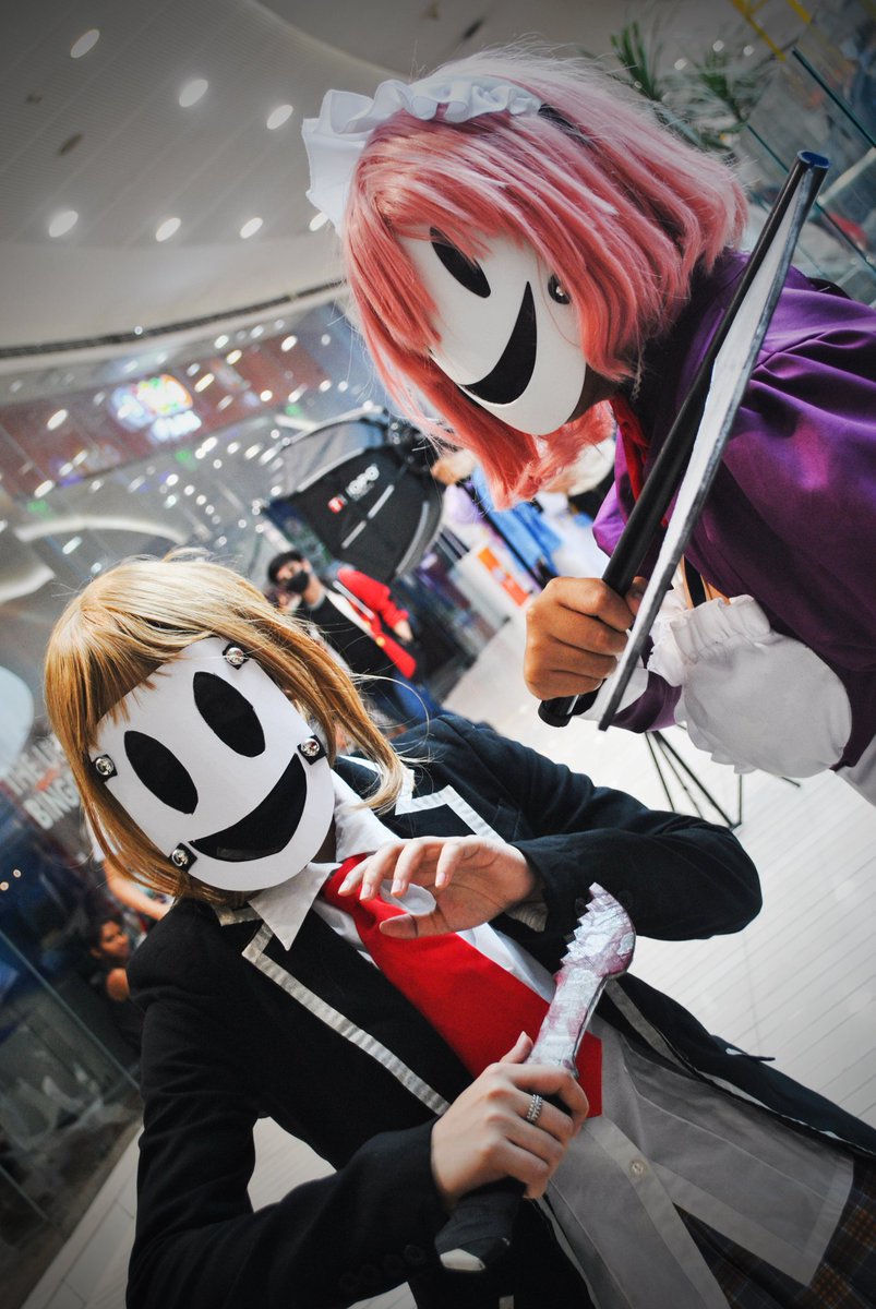Kir3oui's tweet photo. Tenkuu shinpan cosgroup
#MaidMaskcosplay #Maidmask #tenkuushinpan #NiseMayukocosplay #NiseMayuko https://t.co/xhaI92XZYO