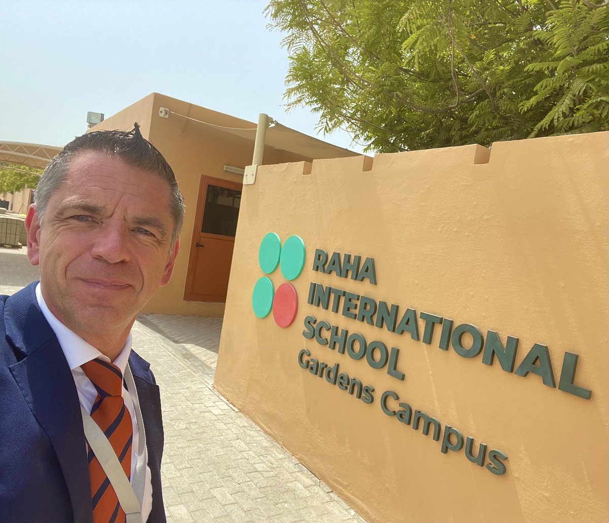 AlanDWilliamso1's tweet photo. Another day, another roadtrip. All very #phileasfogg Back to ‘The Jewel in the @Taaleem Crown’ @RISabudhabi Remember entering the campus over three 1/2 years ago and feeling the culture & ethos in the air! Pleasure to meet @RIS_principalGC and hear her thinking for #beyondRaha 🇦🇪 https://t.co/FrI45Ij2VZ