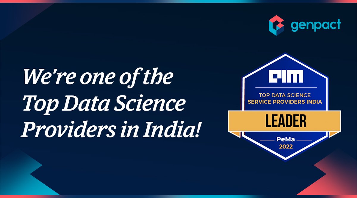 We’re delighted to be ranked among The Top Data Science Providers in India by Analytics India Magazine! It is a true reflection of the real-world impact our analytics is creating. Join us: ow.ly/3uX950KqWk9