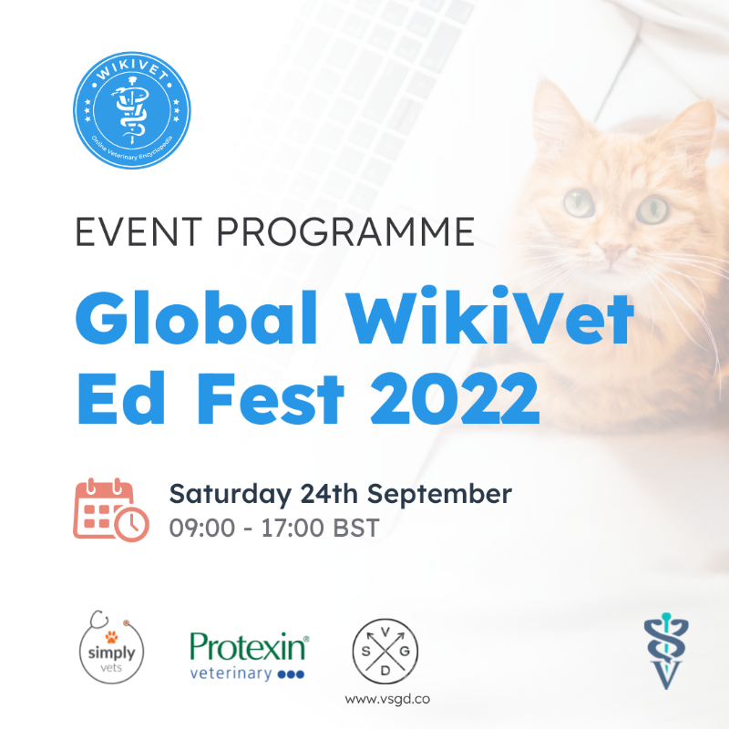 thewebinarvet's tweet photo. ✨1 WEEK TO GO!✨ Join us LIVE on 24/09 for @WikiVet's free CPD event aimed at vet students &amp; graduates. @KatieFordVet, @navaratnampart1, @TshidiDr, @djccharles

Find out more about the exciting programme &amp; sign up now! 👇 Thanks to @simply_vets, @Protexin_Vet &amp; @VetsSGD.