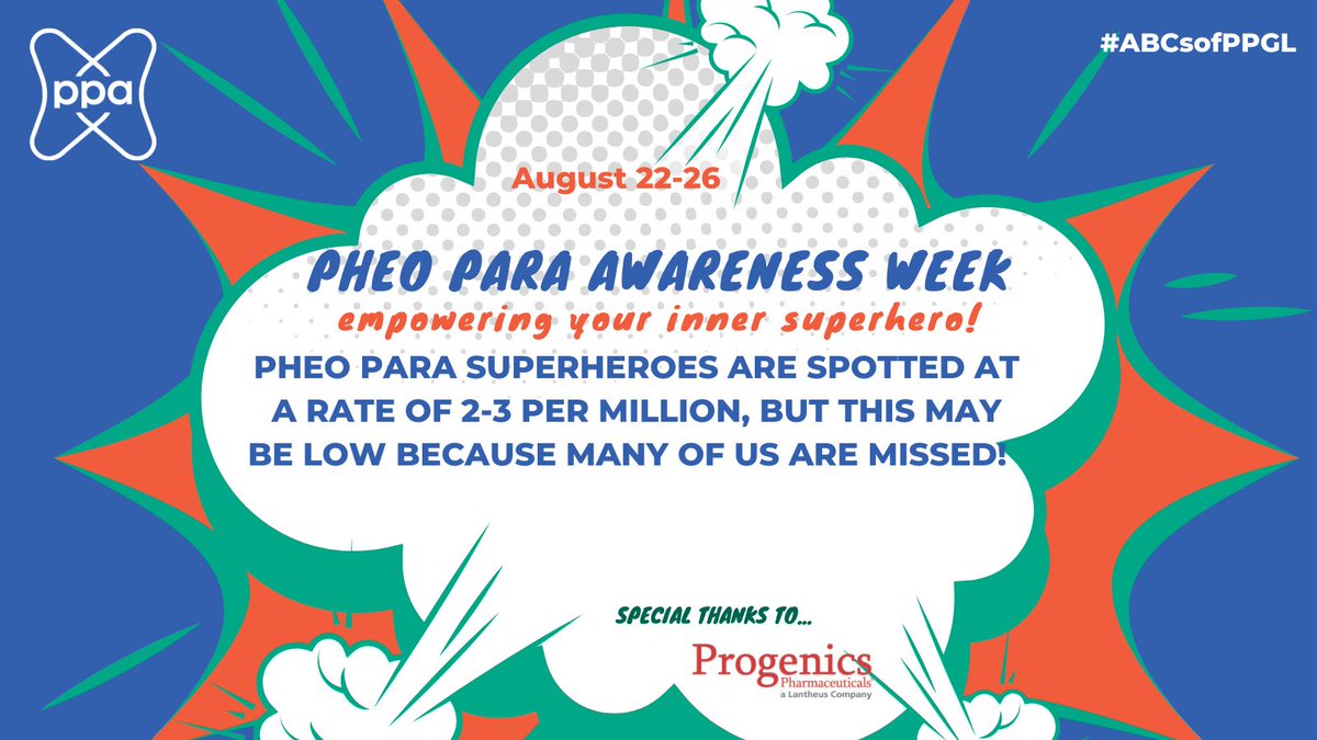 PheoPara's tweet photo. There may be more #pheo #para SUPERHEREOS out there than we know. Assuring those with suspicious symptoms are properly tested is crucial to diagnosing this disease.
#ABCsofPPGL https://t.co/WUDYgfGwWK