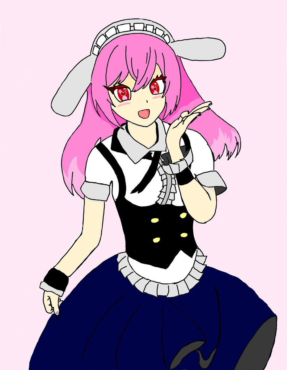 maao_broadcast's tweet photo. メイド服の、はぴちゃまを描いてみました。
画力はお察し
愛は大きいよ…！
#はっぴー展 https://t.co/FCUCFdbyR1