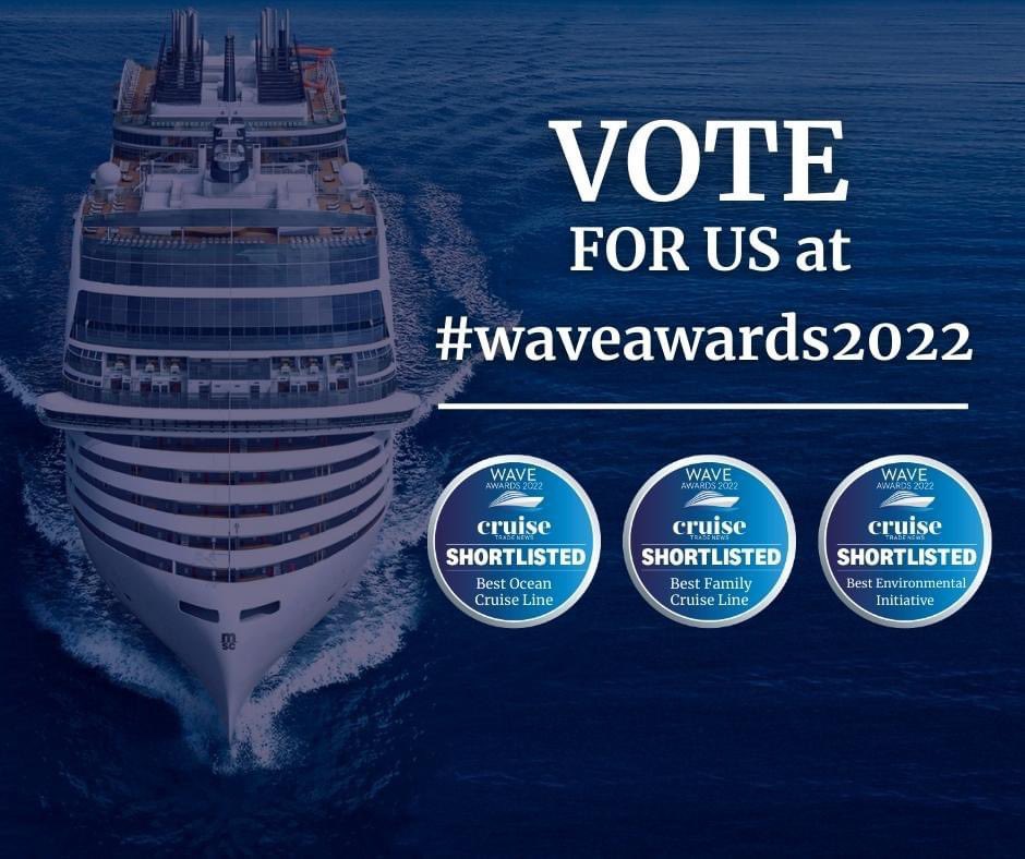 We are delighted to have been shortlisted for 3 awards at the #waveawards2022 

🌊 Best Ocean Cruise Line
🌊 Best Family Cruise Line
🌊 Best Environmental Initiative

We would love your vote, all you need to do is click here ➡ bit.ly/3PMWtCf
