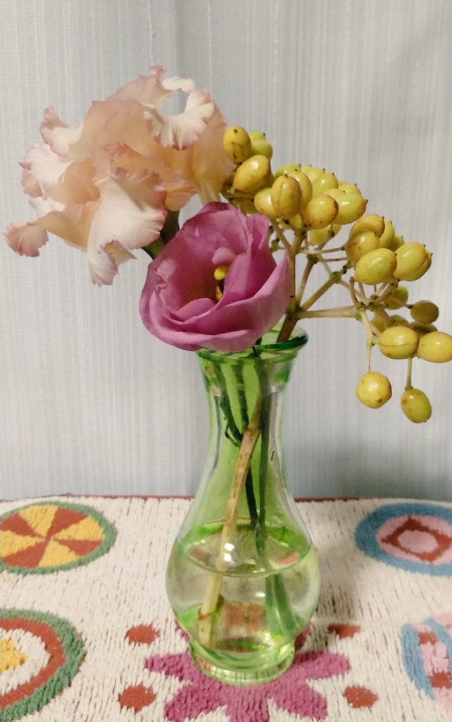 Ebiyukie 本日の切り花はピンクのトルコキキョウ2種 と黄色のヒペリカムです T Co 68wojmnue4 Twitter