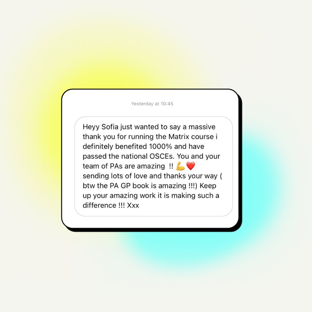 matrixeducates's tweet photo. Another testimonial from one of our wonderful PA students! ⁠
⁠ https://t.co/Wv5tBLSH48