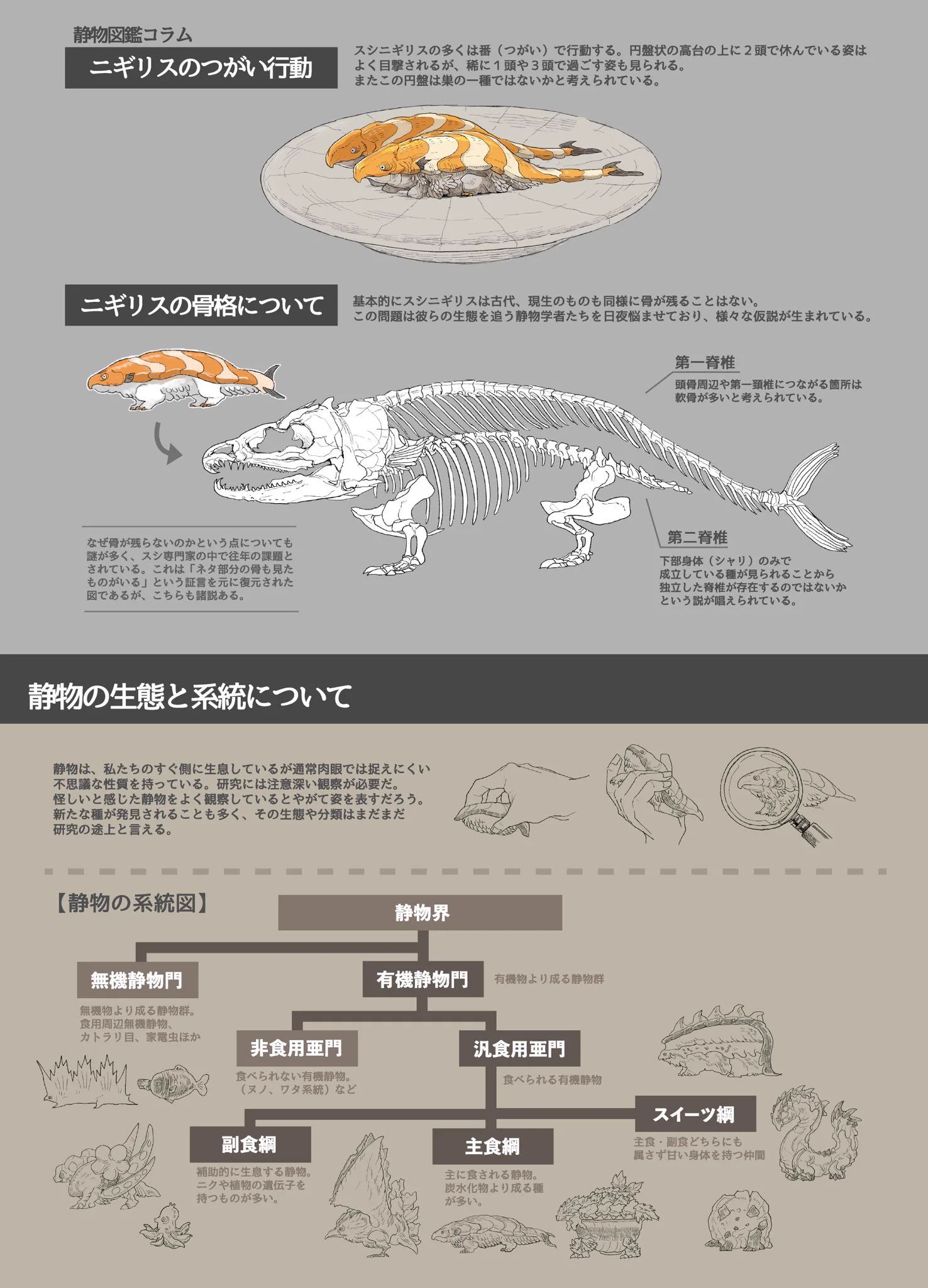 世界で一つだけ？寿司ネタの生態図鑑がすごい！