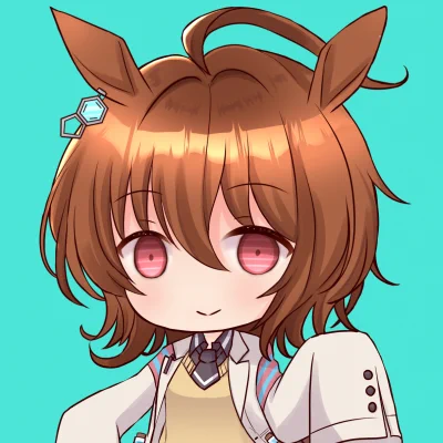 【ウマ娘フリーアイコン】カフェタキオンのアイコンです(※転載、二次配布、画像改造禁止) #アグネスタキオン #マンハッタンカフェ 