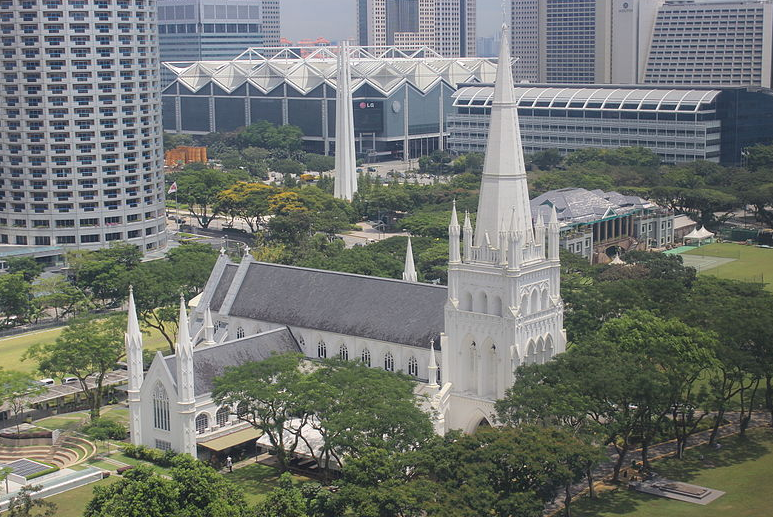 AustAnglican's tweet photo. 24 August 1870: Letters Patent are published, authorising the Bishop of Labuan (and Sarawak) - the Rt Revd Walter Chambers - to select any suitable church to be his Cathedral. #anglican #152years His choice? St Andrew's in Singapore. https://t.co/ukgxZKHRYb