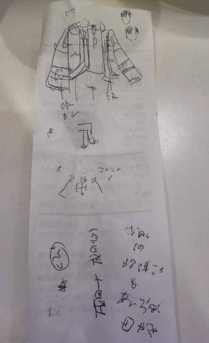 出たな謎のメモレシート裏と我が身www#コンビニエンス・ストーリー 