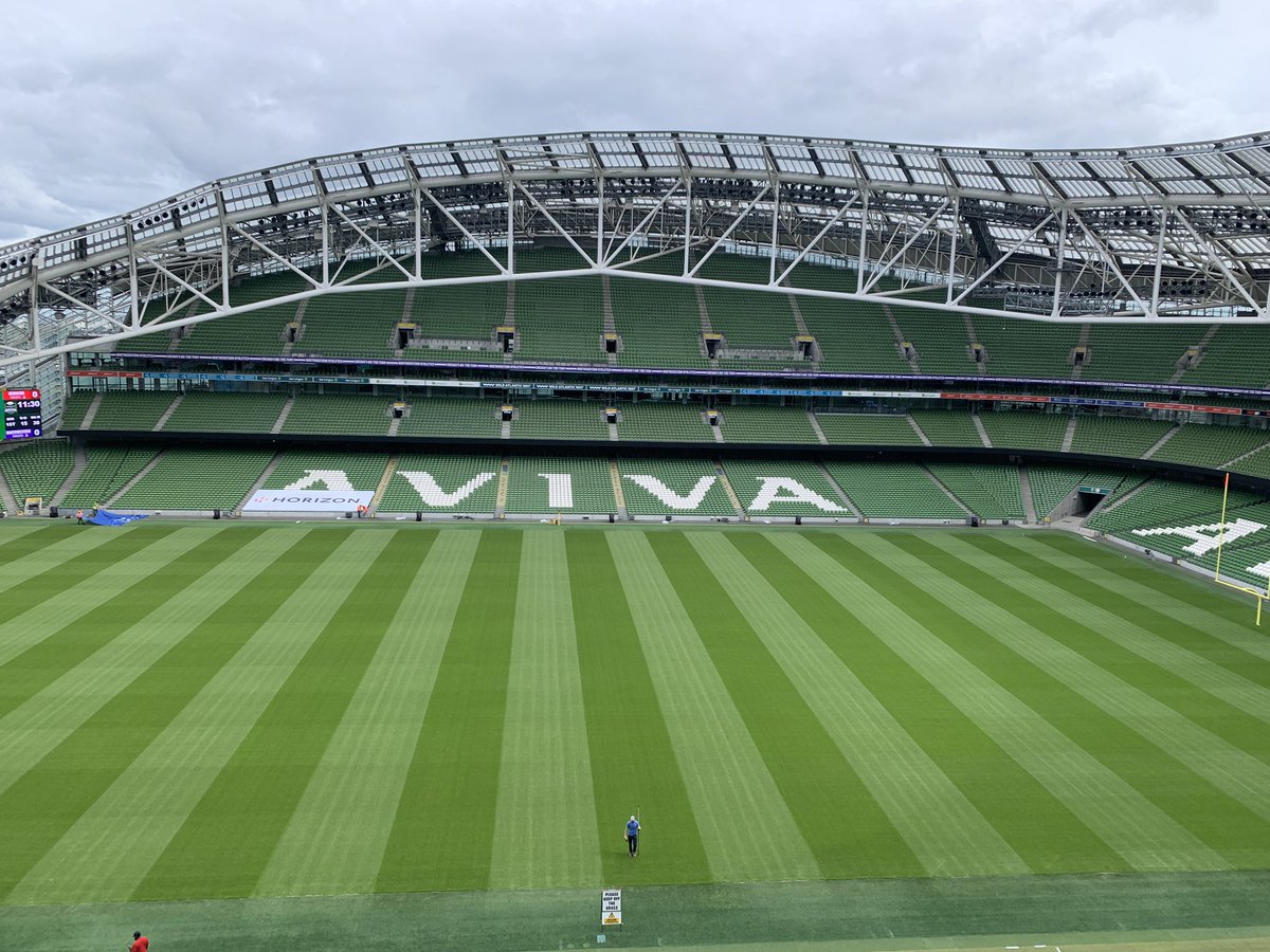 View from press area at Aviva Stadium. #Huskers