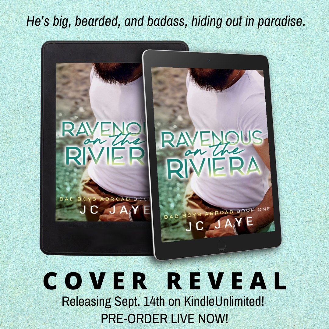 HaneyHayesPr's tweet photo. π₯ COVER REVEAL π₯
Check out this cover for Ravenous on the Riviera by #JCJaye! It releases on Sept 14th!
#PreOrder: https://t.co/XmfoYri1JF
#CoverDesigner: CT Cover Creations
#RotRCover #ContemporaryRomance #BlueCollarRomance #VacationRomance #Instalove @HEAPRMore https://t.co/UzZXGmRfUX