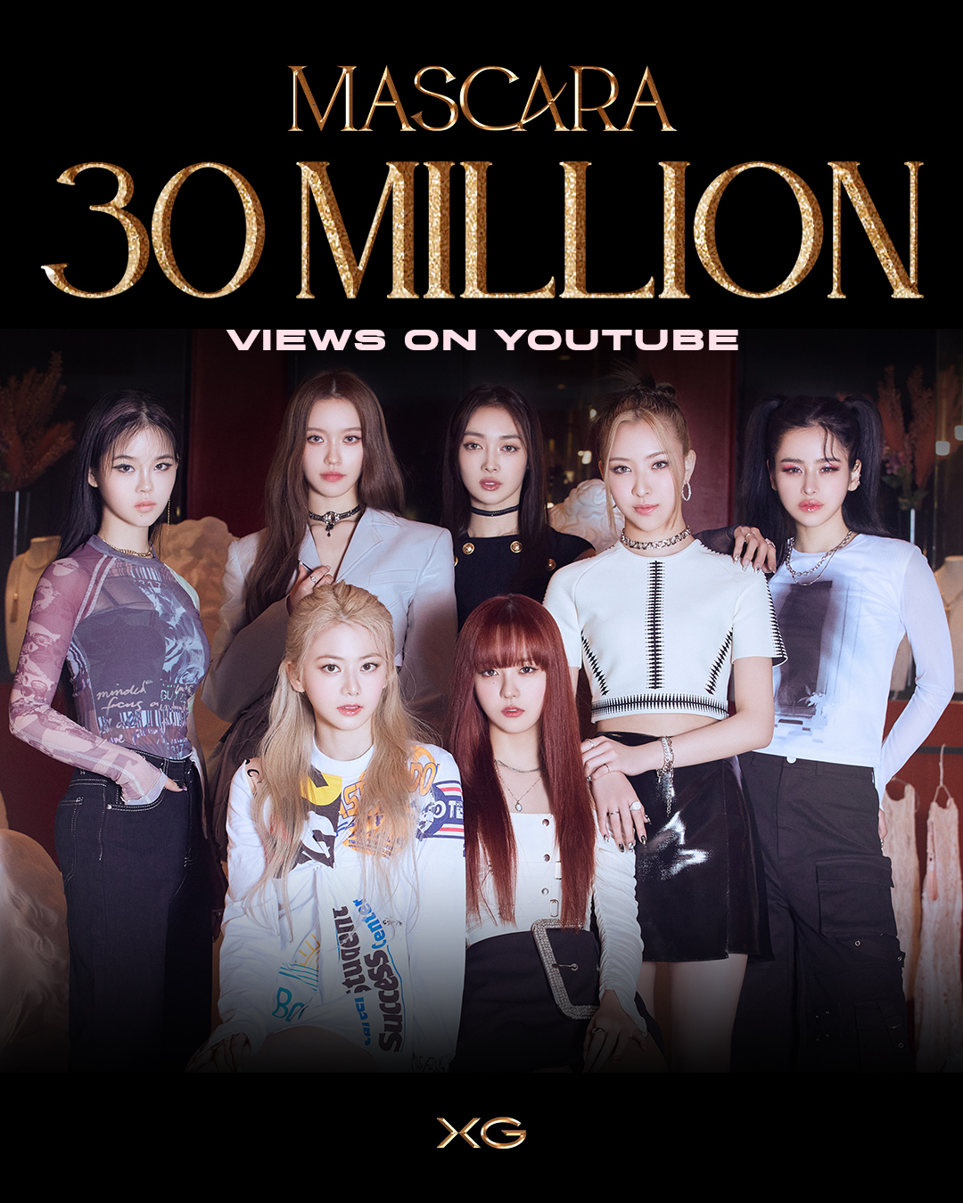 XG OFFICIAL on Twitter "30 MILLION VIEWS ON YOUTUBE! XG MASCARA