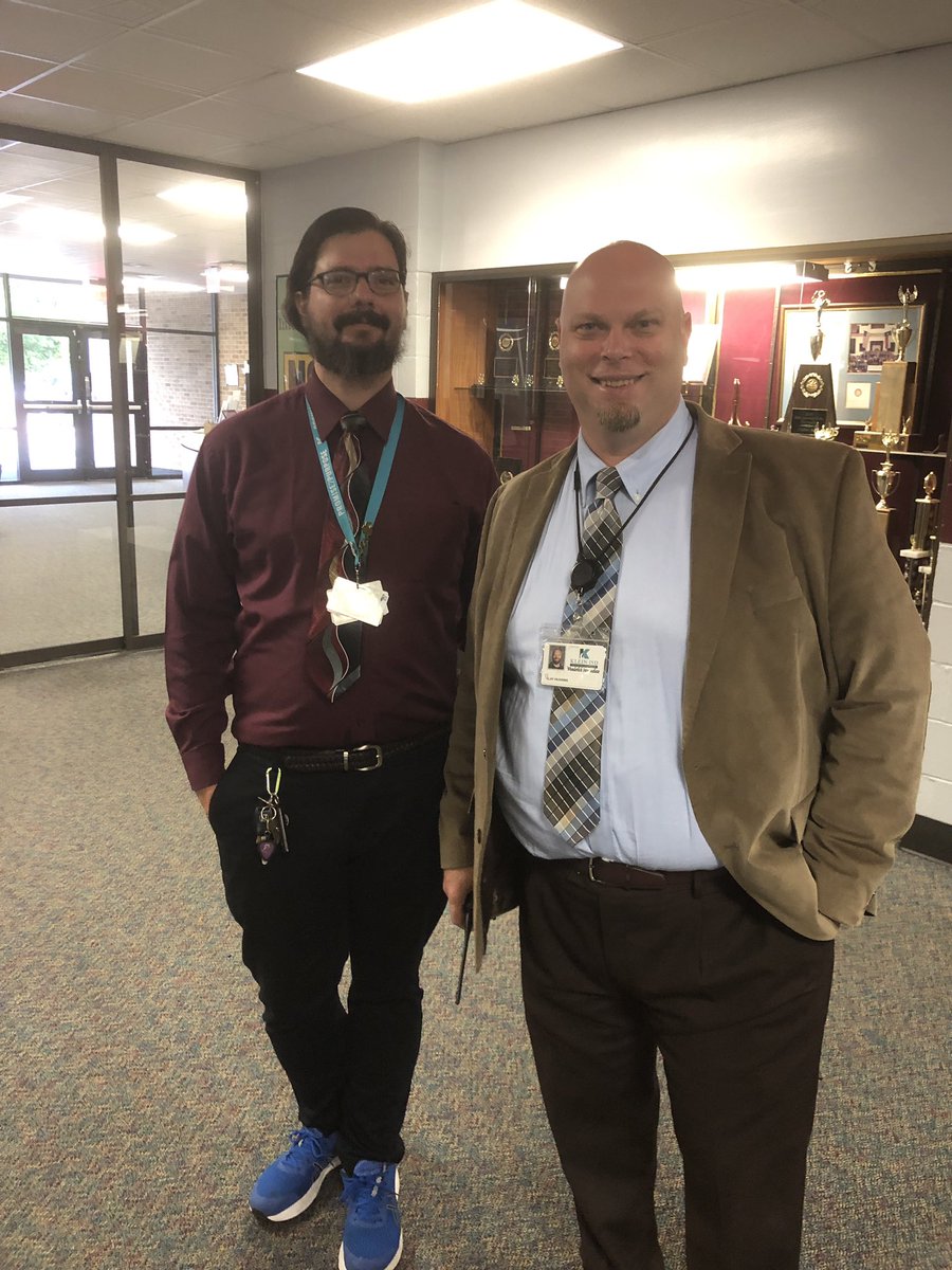James_P_Wyatt's tweet photo. @WunderlichKISD representing #TieTuesday with style! Thankful to these amazing gentlemen (and a few others I didn’t get pictures with) for showing @KleinISD students positive role models! #PromiseToPurpose https://t.co/l8Ywiigjcz