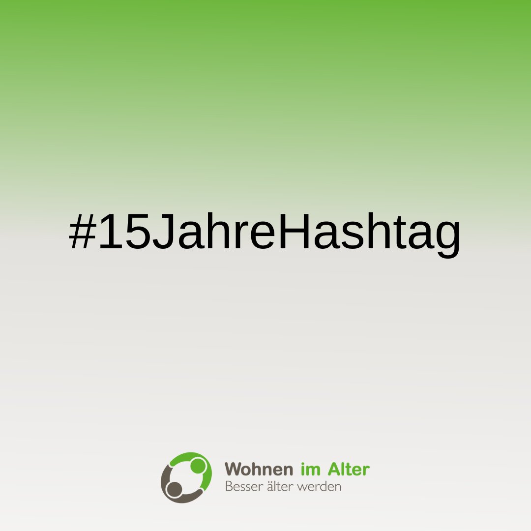 WohnenImAlter's tweet photo. Wer hätte gedacht, dass ein kleines Zeichen so viel bewirken kann? #HappyBirthdayHashtag #hashtag #15jahrehashtag https://t.co/v9CwwpAiRL