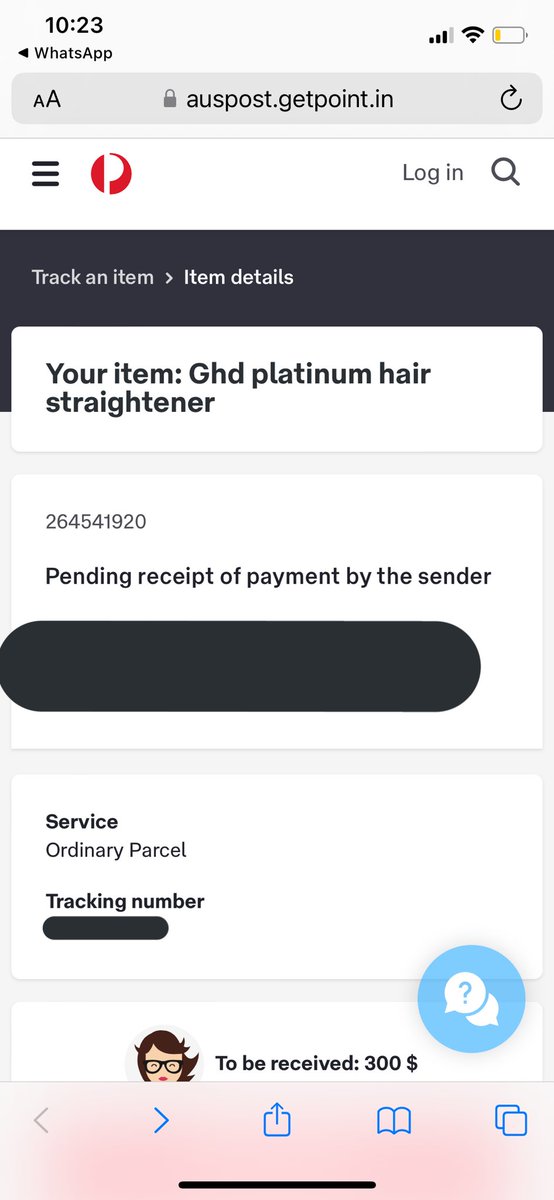 vanessaZLi's tweet photo. Someone tell me if this is a scam. Just tryna sell smth 🥲. Ive literally never heard of this service by auspost before https://t.co/DR0j1wq0au