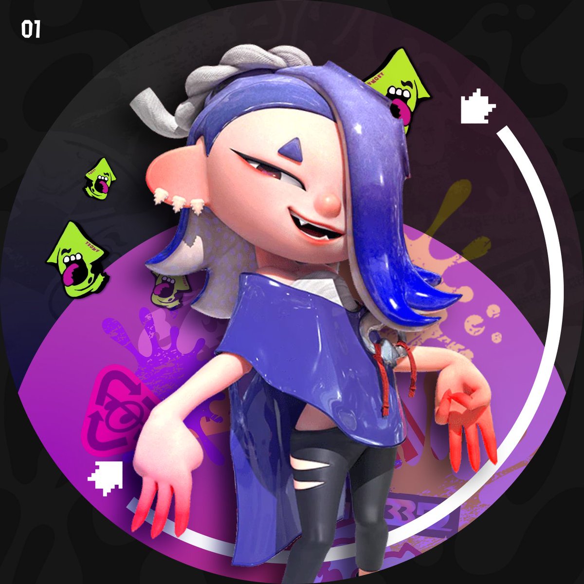forge_splat's tweet photo. In anticipation of the now very close Release of #Splatoon3 I made these profile pictures, free to use and no credit needed. 
#スプラトゥーン3 #Splatoon #deepcut https://t.co/QbOd5EIJIy