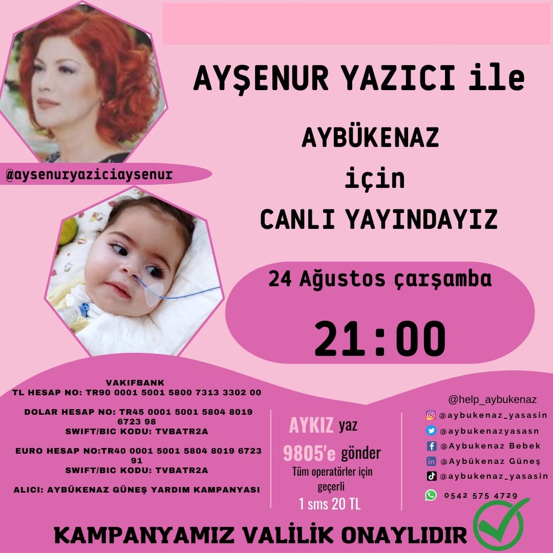 Bu çocuk o uçağa binecek! @aybukenazyasasn  saat 21:00’da instagram’da Aykızımıza destek canlı yayınında bizlerle olun 💜🫶🙏🏻 5-10-100 fark etmez. O, 30 milyonu BİZ toplayacağız ! instagram.com/aybukenaz_yasa…