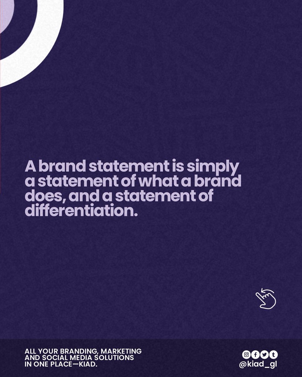 Kiad_gl's tweet photo. A lot goes into building a strong brand and a very important part of it is your brand statement. 

Follow @Kiad_gl for similar content
.
.

#kiadbranding #kiadglobal #facebookhacked #ChampionsLeague #MeghanMarkle #branding https://t.co/ggRaeidLwi
